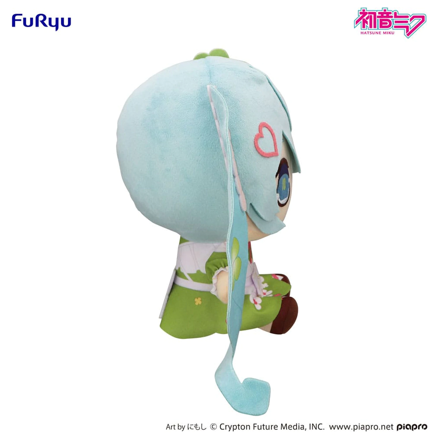 Hatsune Miku Kyurumaru Big Plush Figure Clover 26 cm    product photo