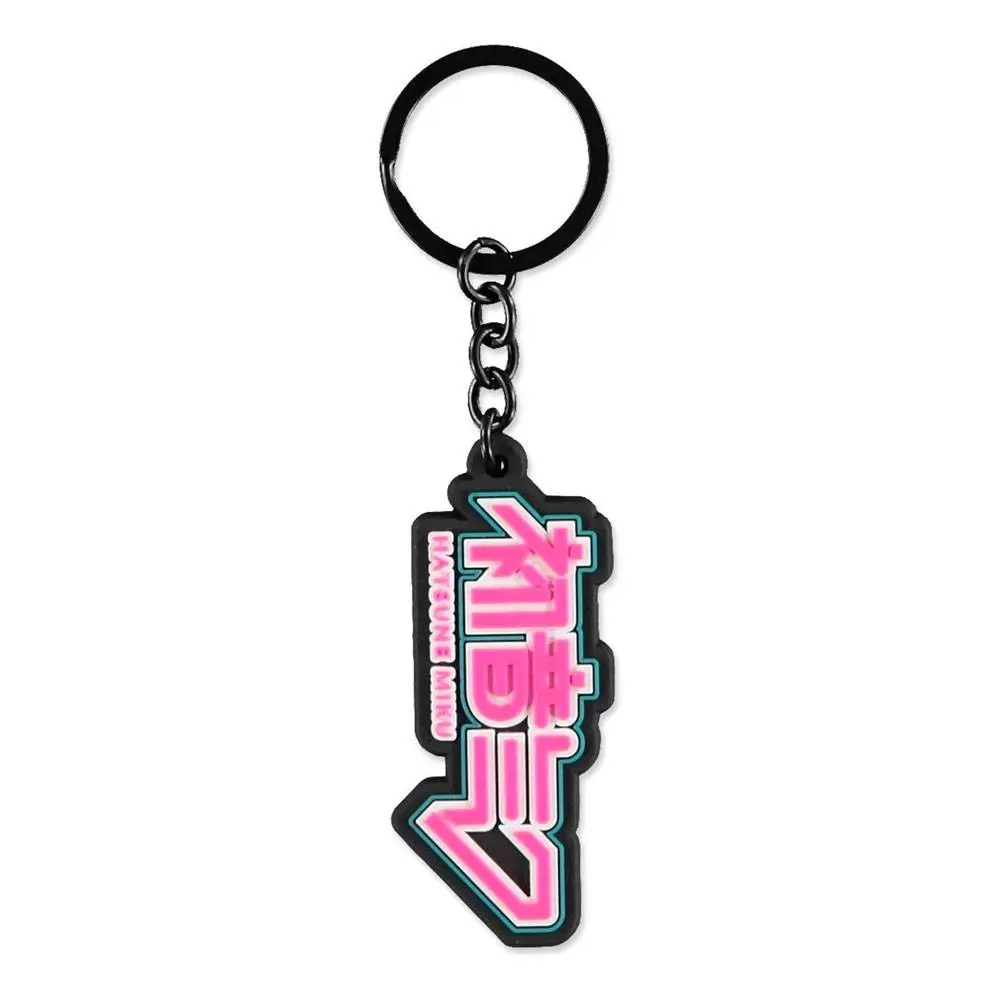 Hatsune Miku Rubber Keychain Logo termékfotó