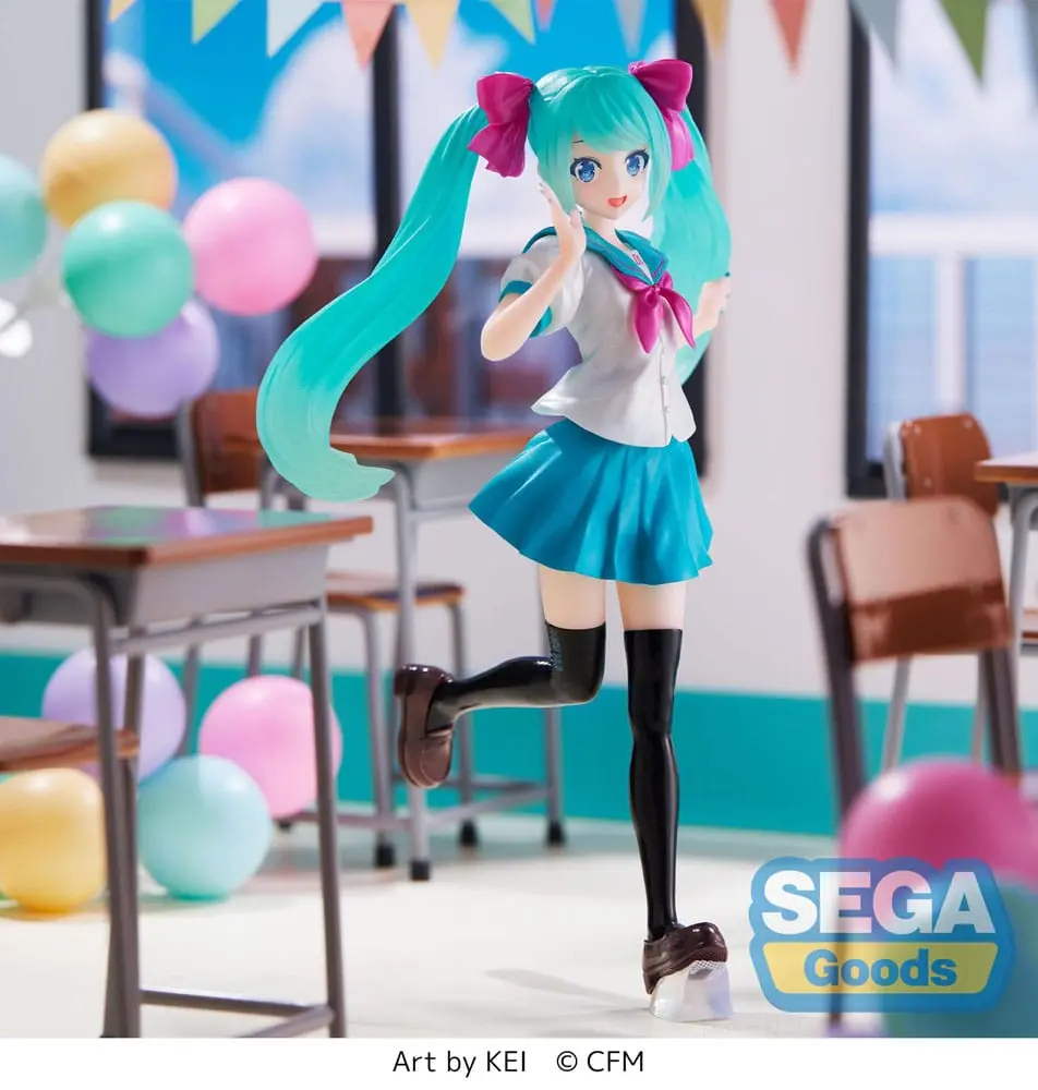 Hatsune Miku Luminasta PVC Statue Hatsune Miku 16th Anniversary KEI Ver. 18 cm product photo