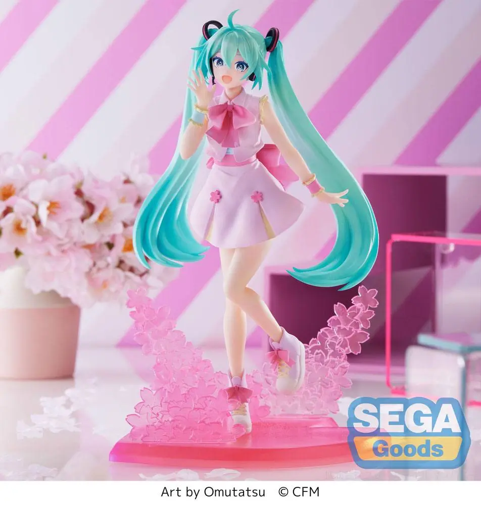 Hatsune Miku Luminasta PVC Statue Sakura Miku Omutatsu Ver. 21 cm product photo