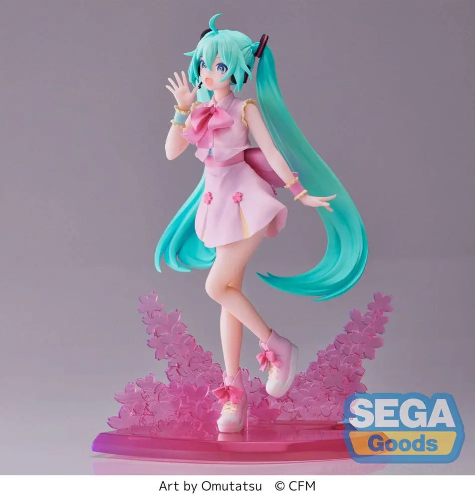 Hatsune Miku Luminasta PVC Statue Sakura Miku Omutatsu Ver. 21 cm product photo