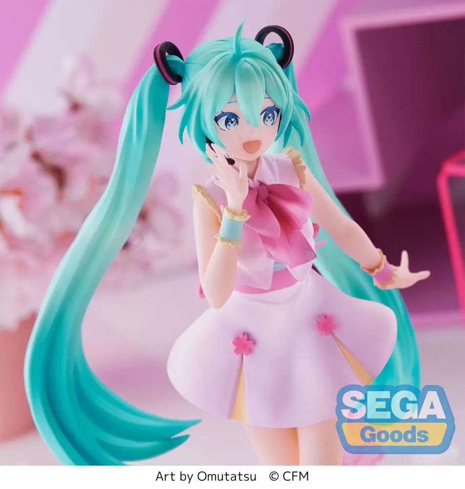 Hatsune Miku Luminasta PVC Statue Sakura Miku Omutatsu Ver. 21 cm product photo