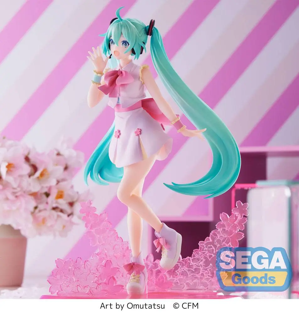Hatsune Miku Luminasta PVC Statue Sakura Miku Omutatsu Ver. 21 cm product photo