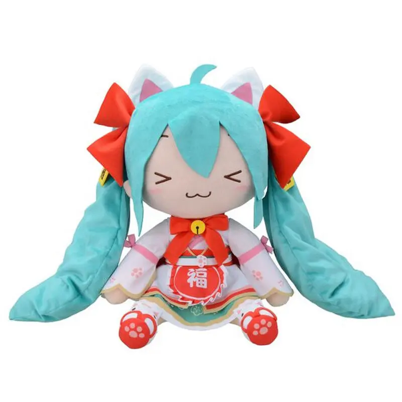 Hatsune Miku Maneki Hatsune Miku Fluffy plush toy 40cm product photo