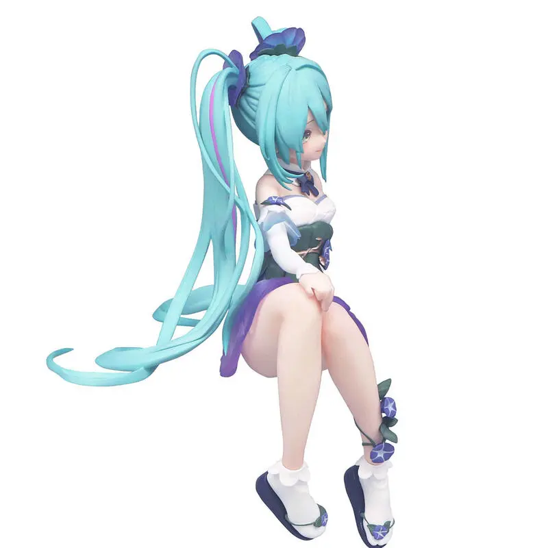 Hatsune Miku Noodle Stopper PVC Statue Miku Flower Fairy Morning Glory 14 cm product photo