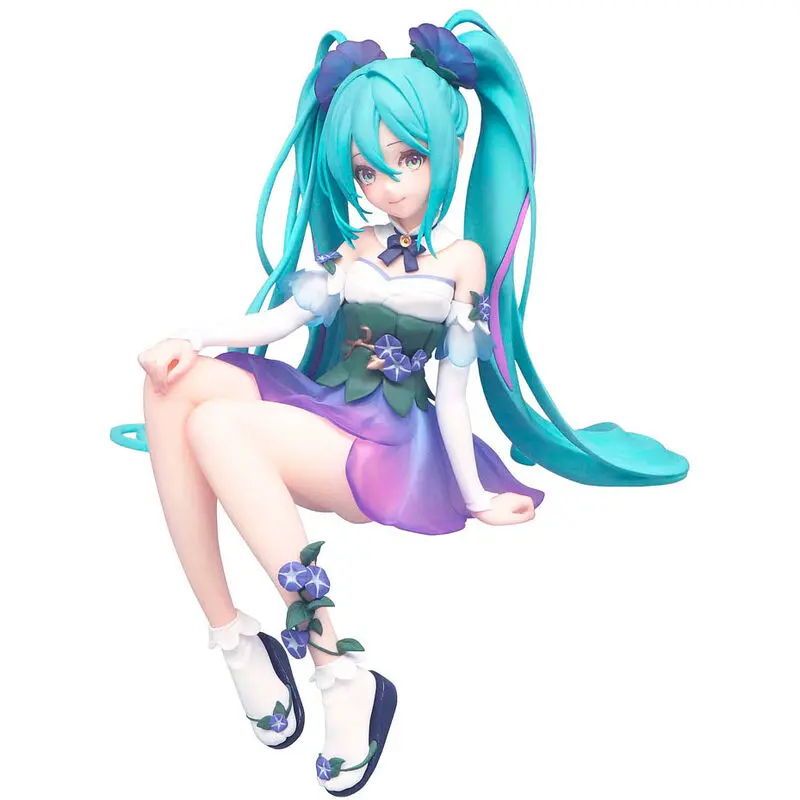 Hatsune Miku Noodle Stopper PVC Statue Miku Flower Fairy Morning Glory 14 cm product photo