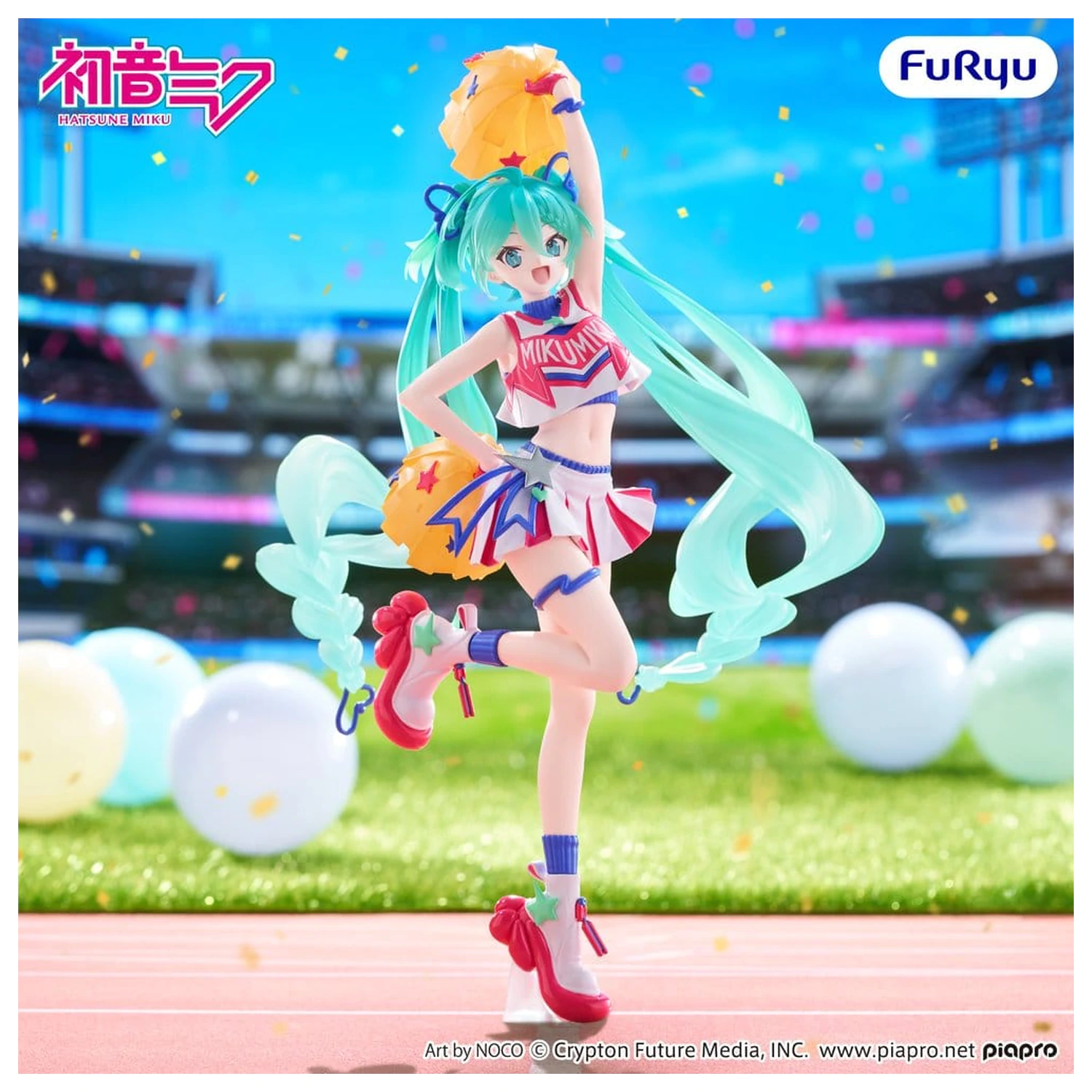 Hatsune Miku Muchute PVC Figure Cheerleader Ver. 22 cm product photo