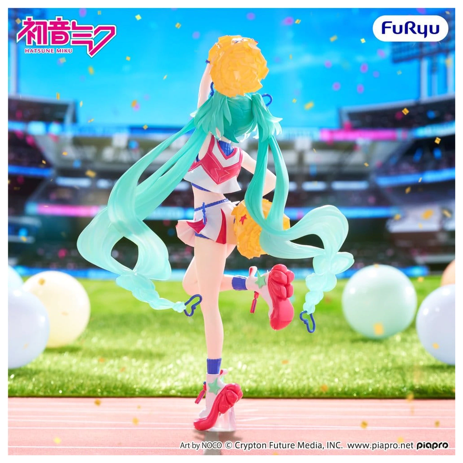 Hatsune Miku Muchute PVC Figure Cheerleader Ver. 22 cm product photo