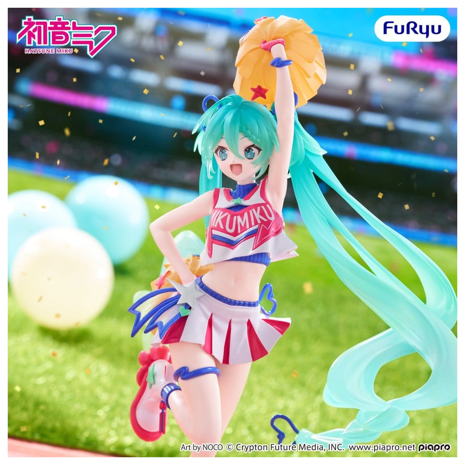 Hatsune Miku Muchute PVC Figure Cheerleader Ver. 22 cm product photo