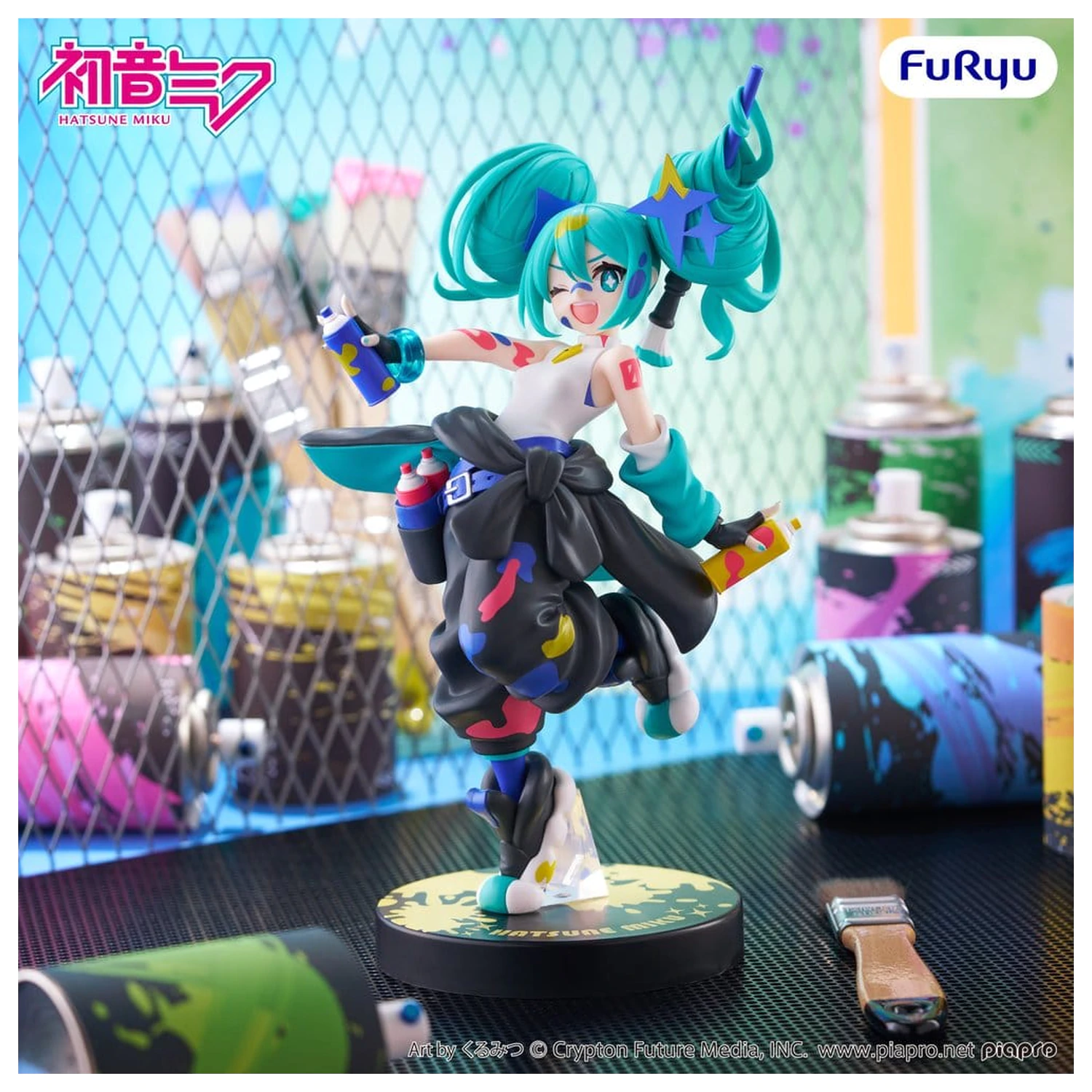 Hatsune Miku Muchute PVC Statue Paint Girl Another Color Ver. 23 cm    product photo