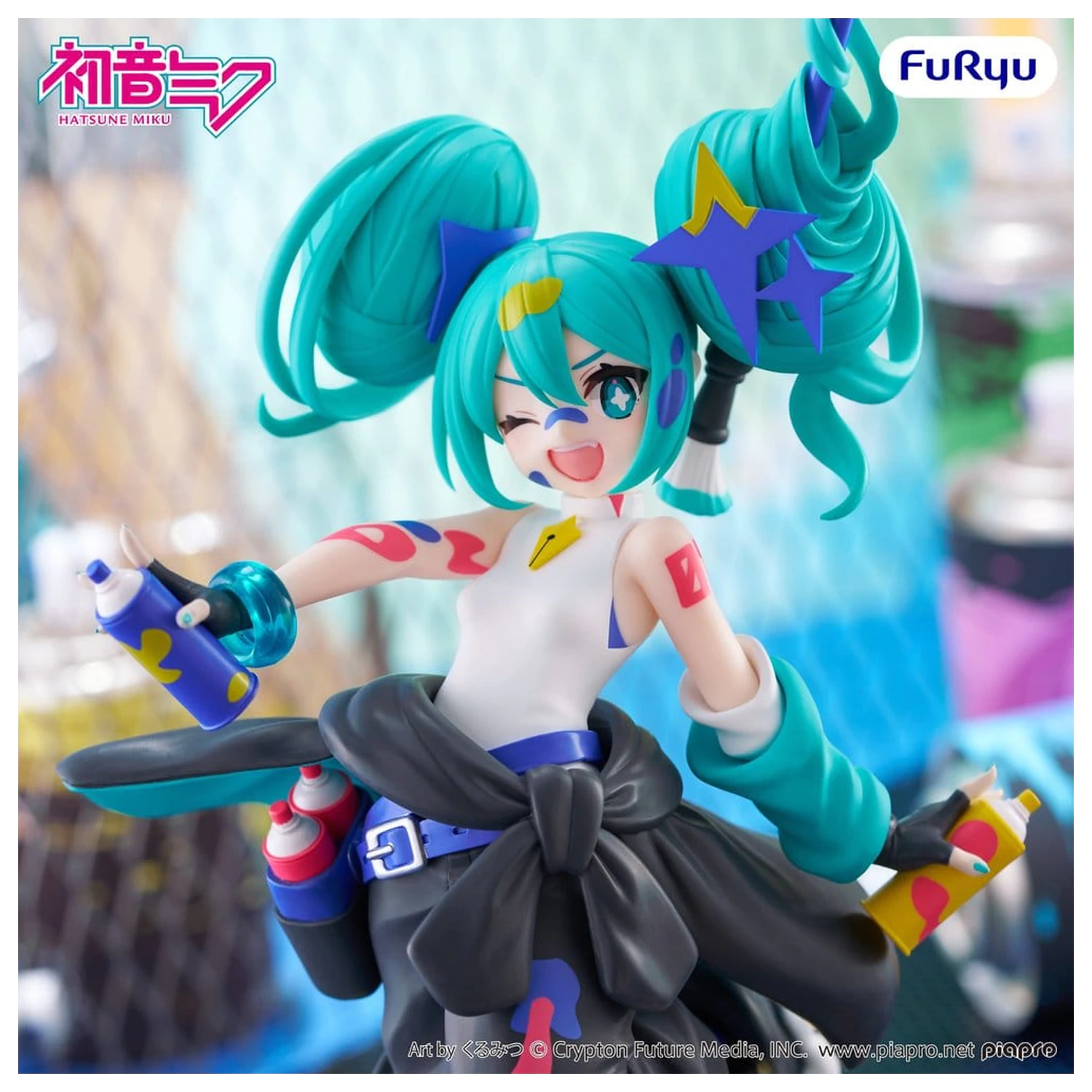 Hatsune Miku Muchute PVC Statue Paint Girl Another Color Ver. 23 cm    product photo