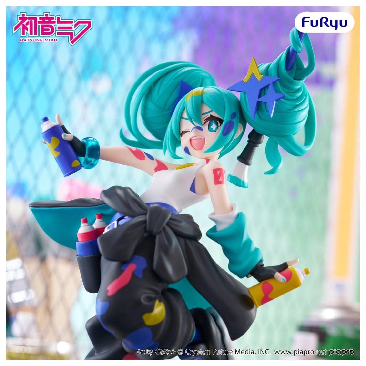 Hatsune Miku Muchute PVC Statue Paint Girl Another Color Ver. 23 cm    product photo