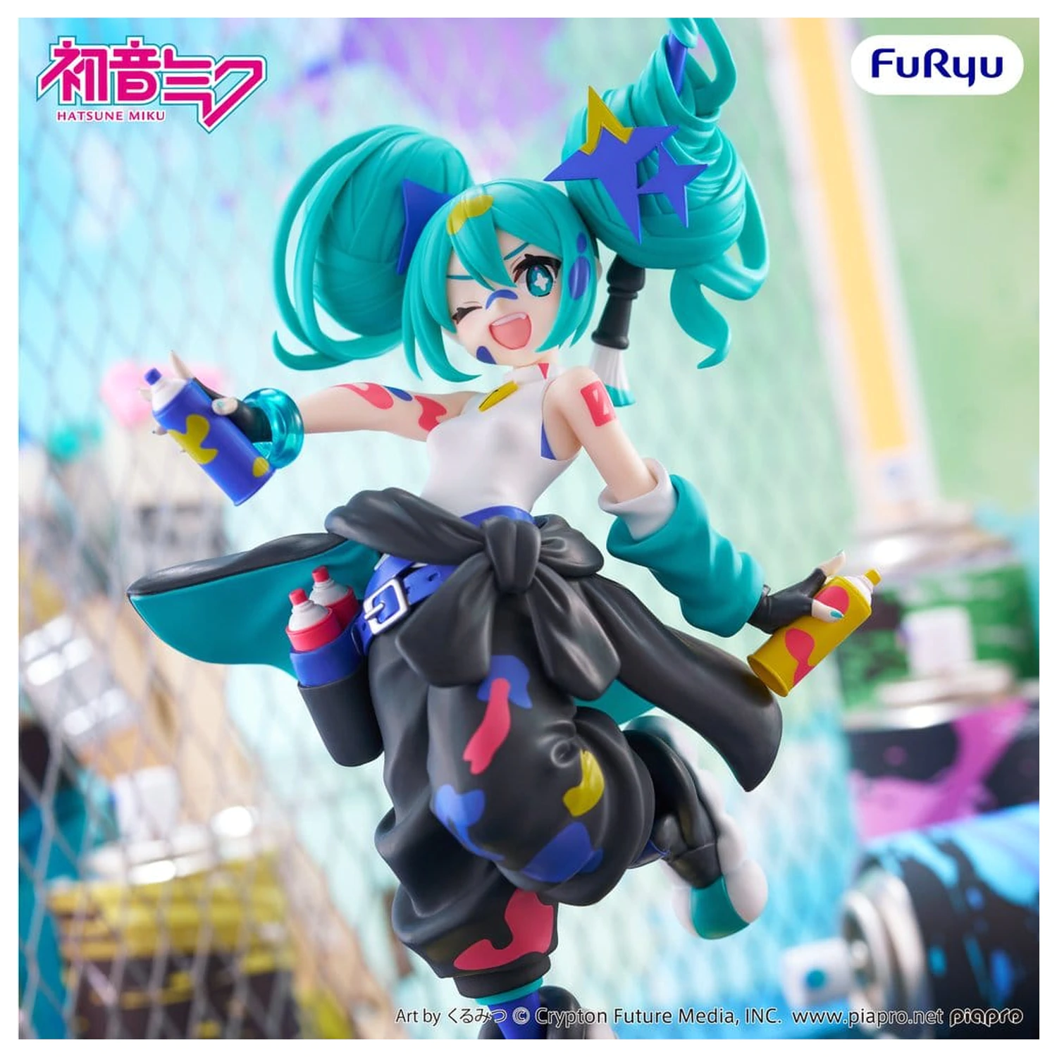 Hatsune Miku Muchute PVC Statue Paint Girl Another Color Ver. 23 cm    product photo