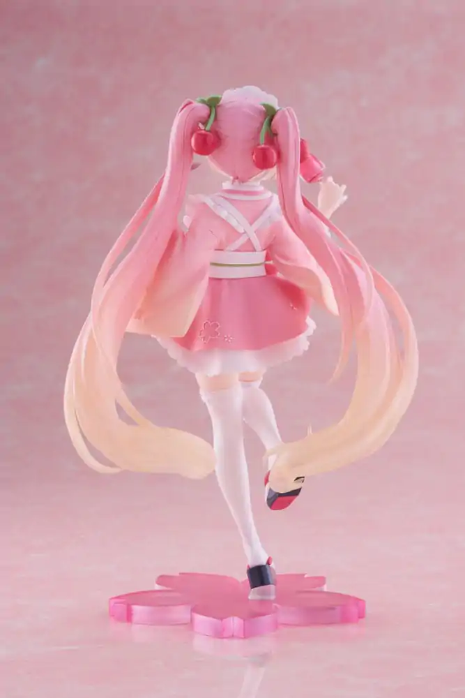 Hatsune Miku PVC Statue Newley Written Sakura Miku Japanese Cafe Ver. 18 cm termékfotó