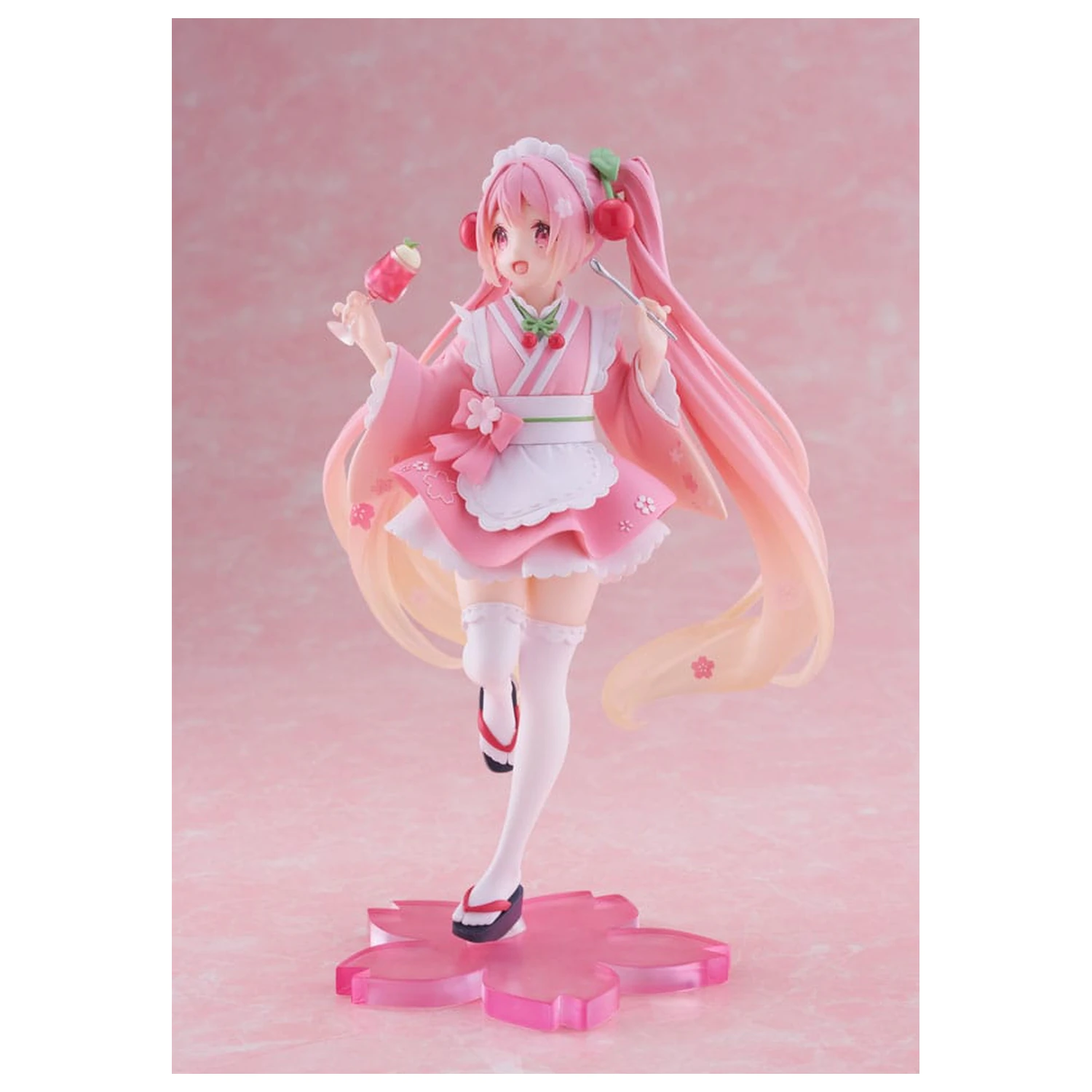 Hatsune Miku PVC Statue Newley Written Sakura Miku Japanese Cafe Ver. Reissue 18 cm product photo