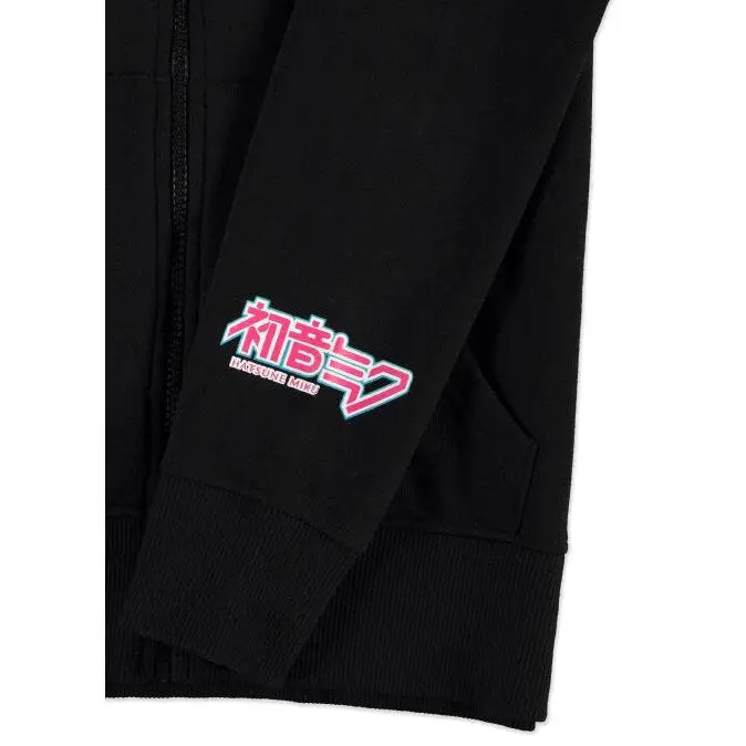 Hatsune Miku Zipper Hoodie Black
 product photo