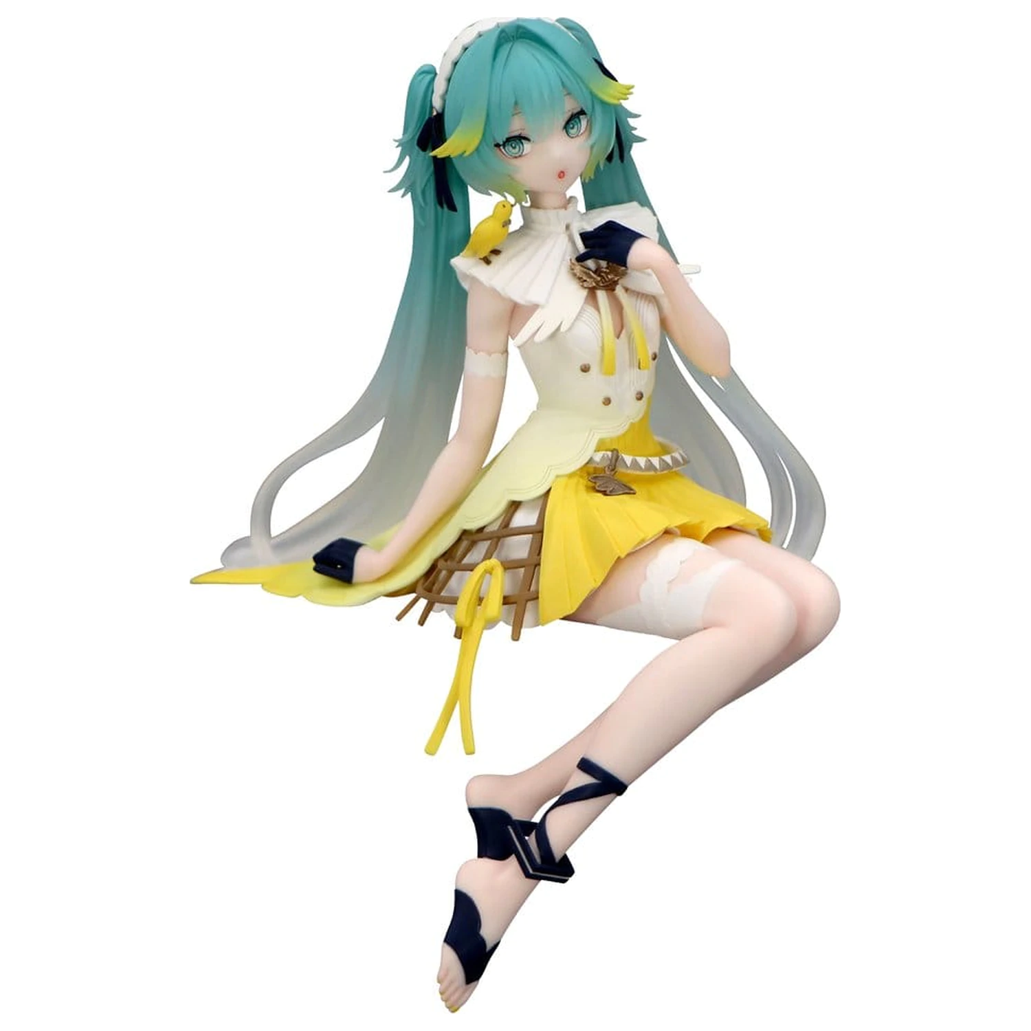 Hatsune Miku Noodle Stopper PVC Statue Canary Bird heo exclusive 14 cm product photo