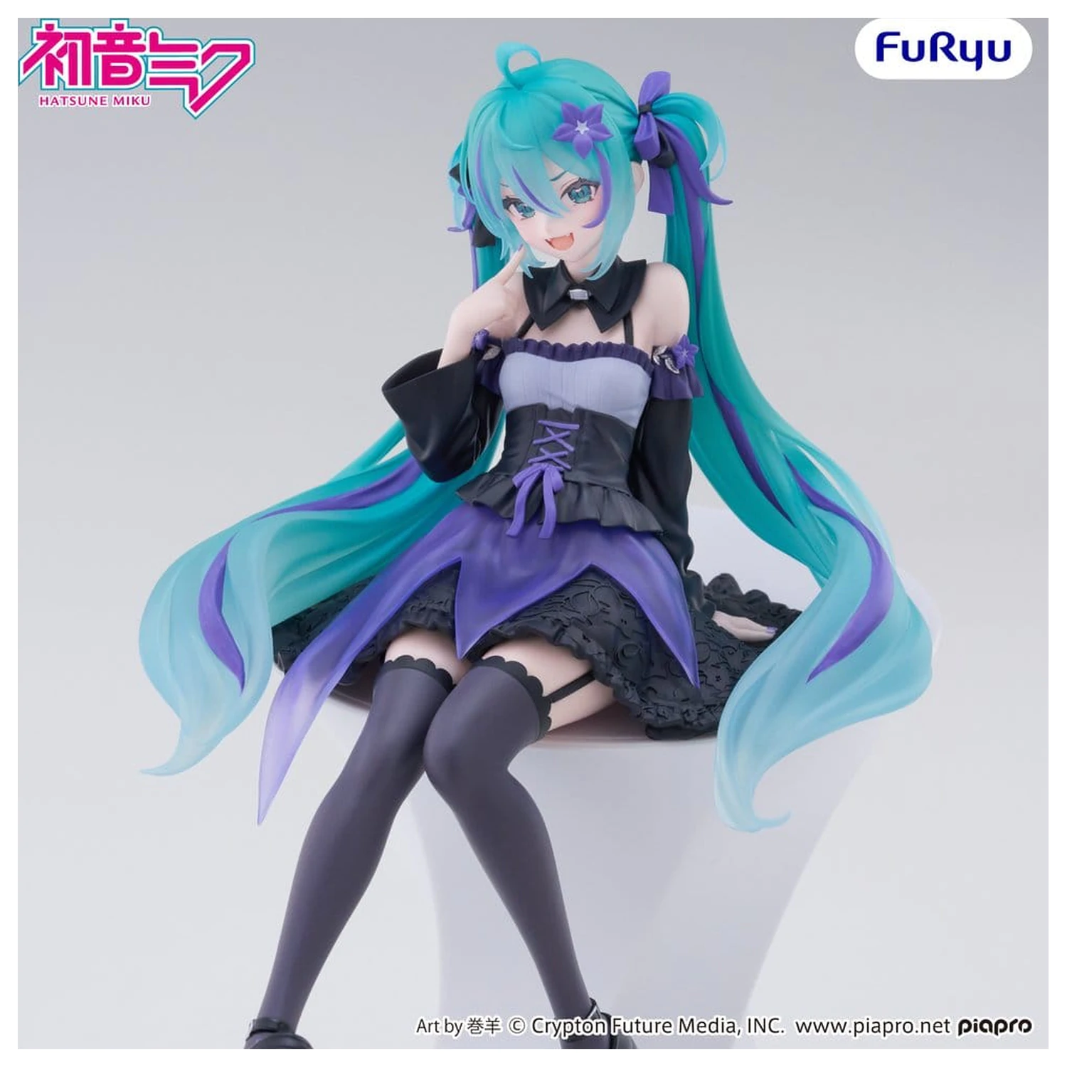 Hatsune Miku Noodle Stopper PVC Figure Flower Fairy Bellflower 14 cm product photo