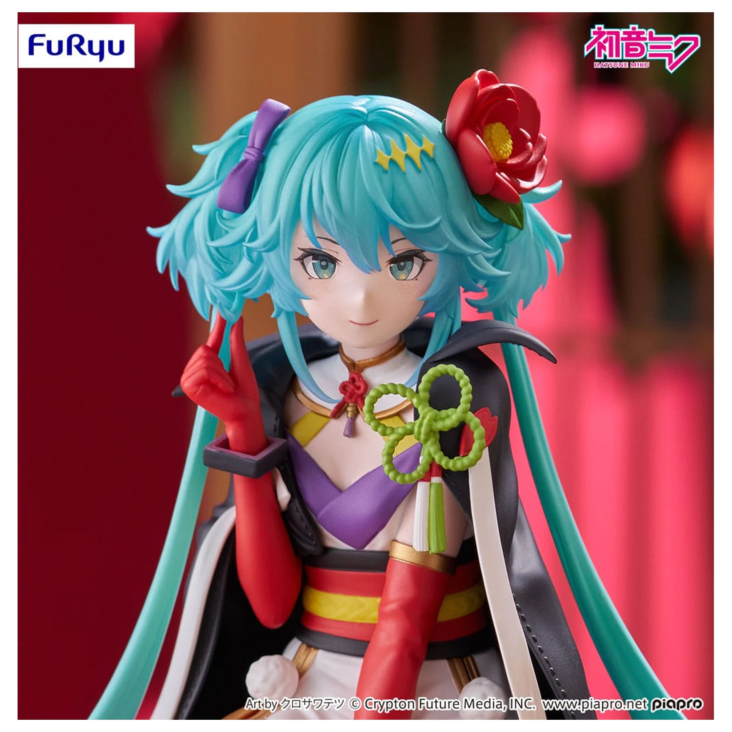 Hatsune Miku Noodle Stopper PVC Statue Flower Fairy Camellia 15 cm  product photo