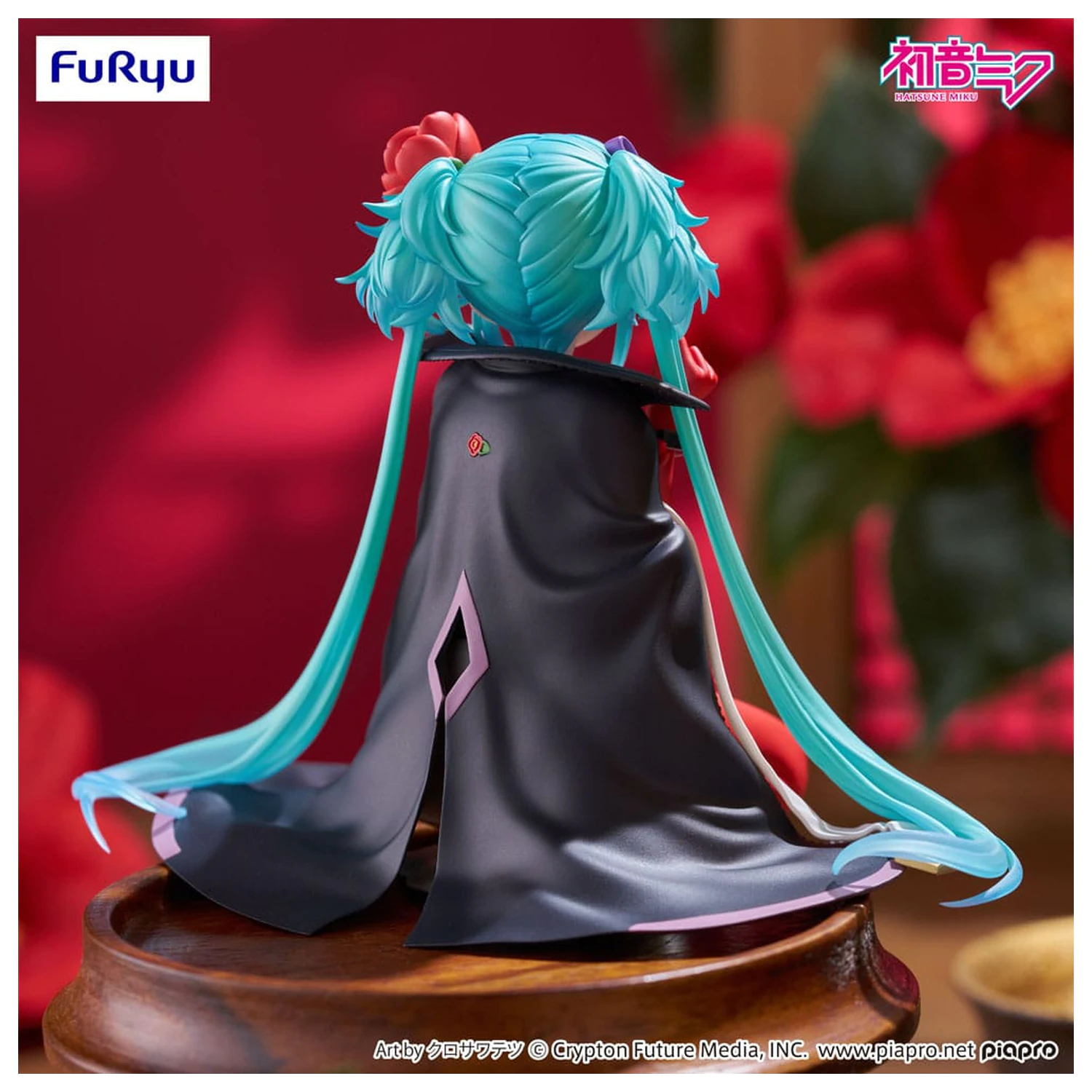 Hatsune Miku Noodle Stopper PVC Statue Flower Fairy Camellia 15 cm  product photo