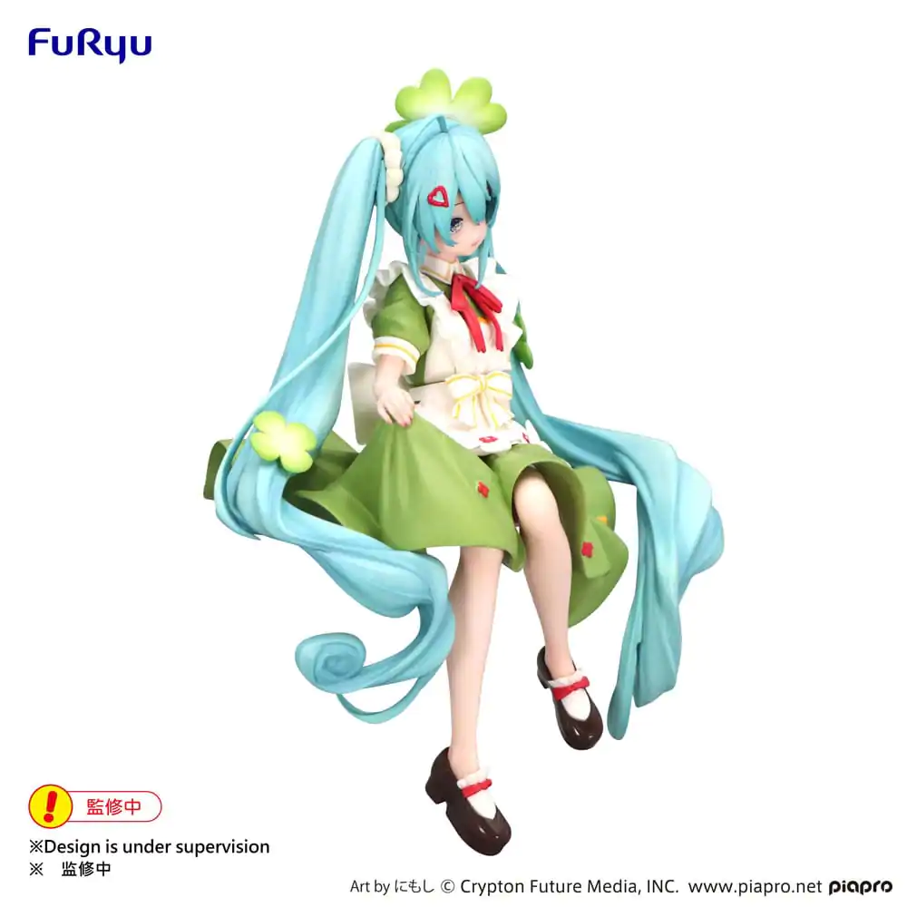 Hatsune Miku Noodle Stopper PVC Statue Flower Fairy Clover 15 cm product photo