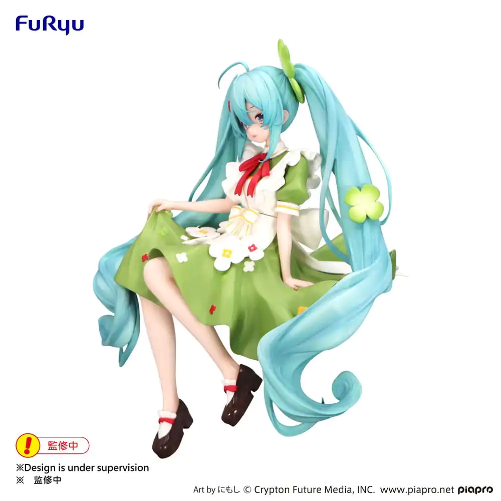 Hatsune Miku Noodle Stopper PVC Statue Flower Fairy Clover 15 cm product photo