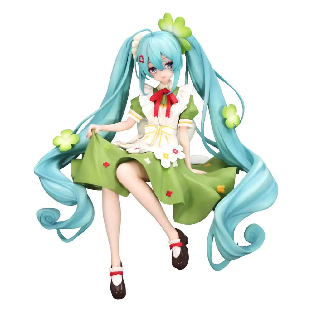 Hatsune Miku Noodle Stopper PVC Statue Flower Fairy Clover 15 cm product photo