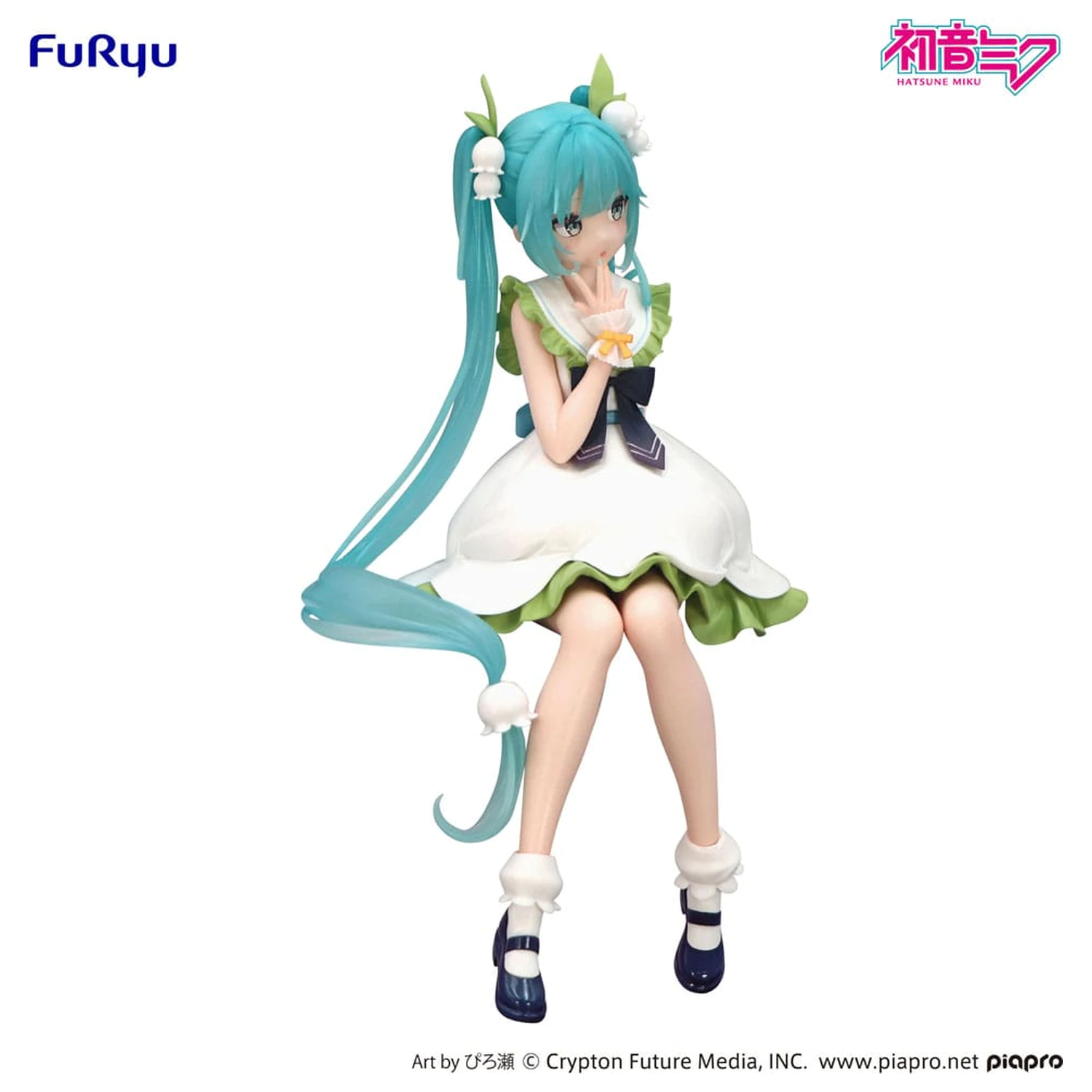 Hatsune Miku Noodle Stopper PVC Statue Flower Fairy Lily of the Valley 14 cm   product photo