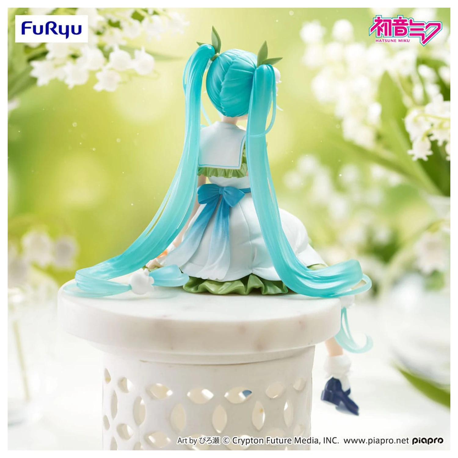 Hatsune Miku Noodle Stopper PVC Statue Flower Fairy Lily of the Valley 14 cm   product photo