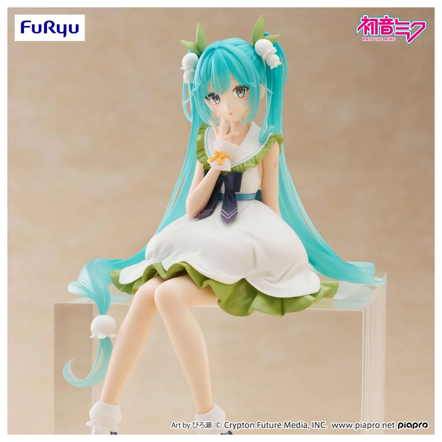 Hatsune Miku Noodle Stopper PVC Statue Flower Fairy Lily of the Valley 14 cm   product photo