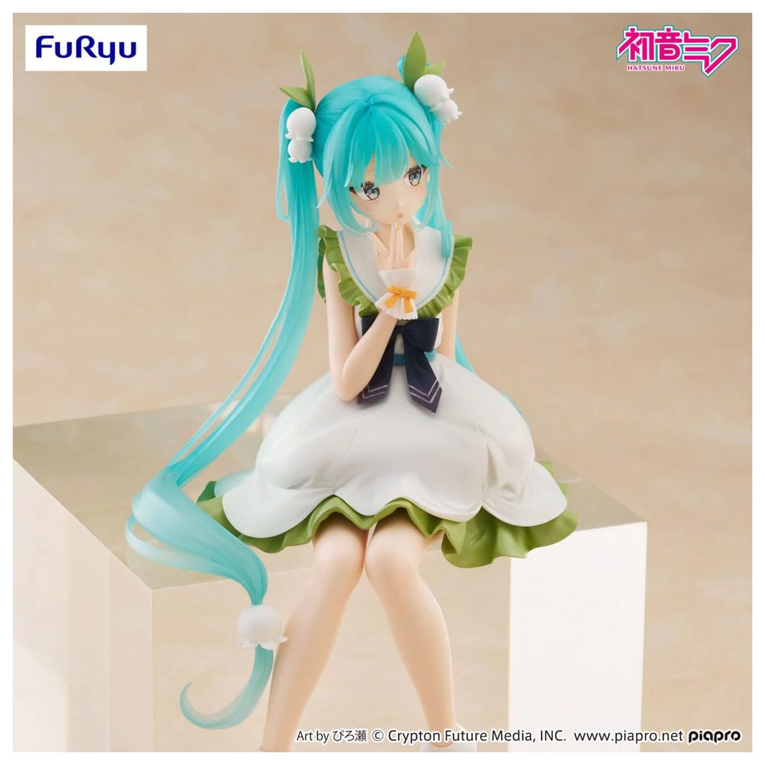Hatsune Miku Noodle Stopper PVC Statue Flower Fairy Lily of the Valley 14 cm   product photo