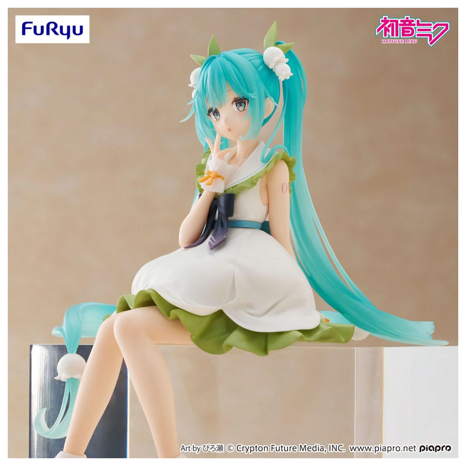 Hatsune Miku Noodle Stopper PVC Statue Flower Fairy Lily of the Valley 14 cm   product photo