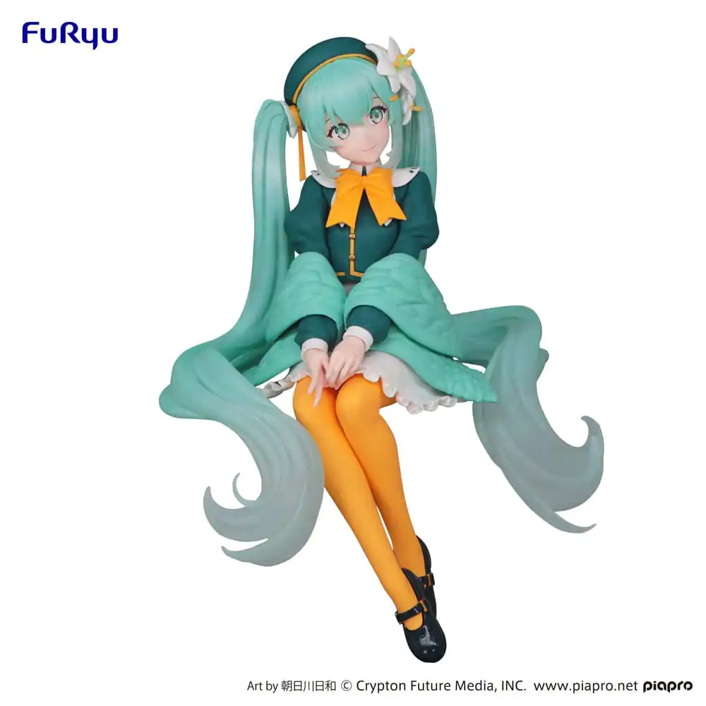 Hatsune Miku Noodle Stopper PVC Statue Flower Fairy Lily 14 cm product photo