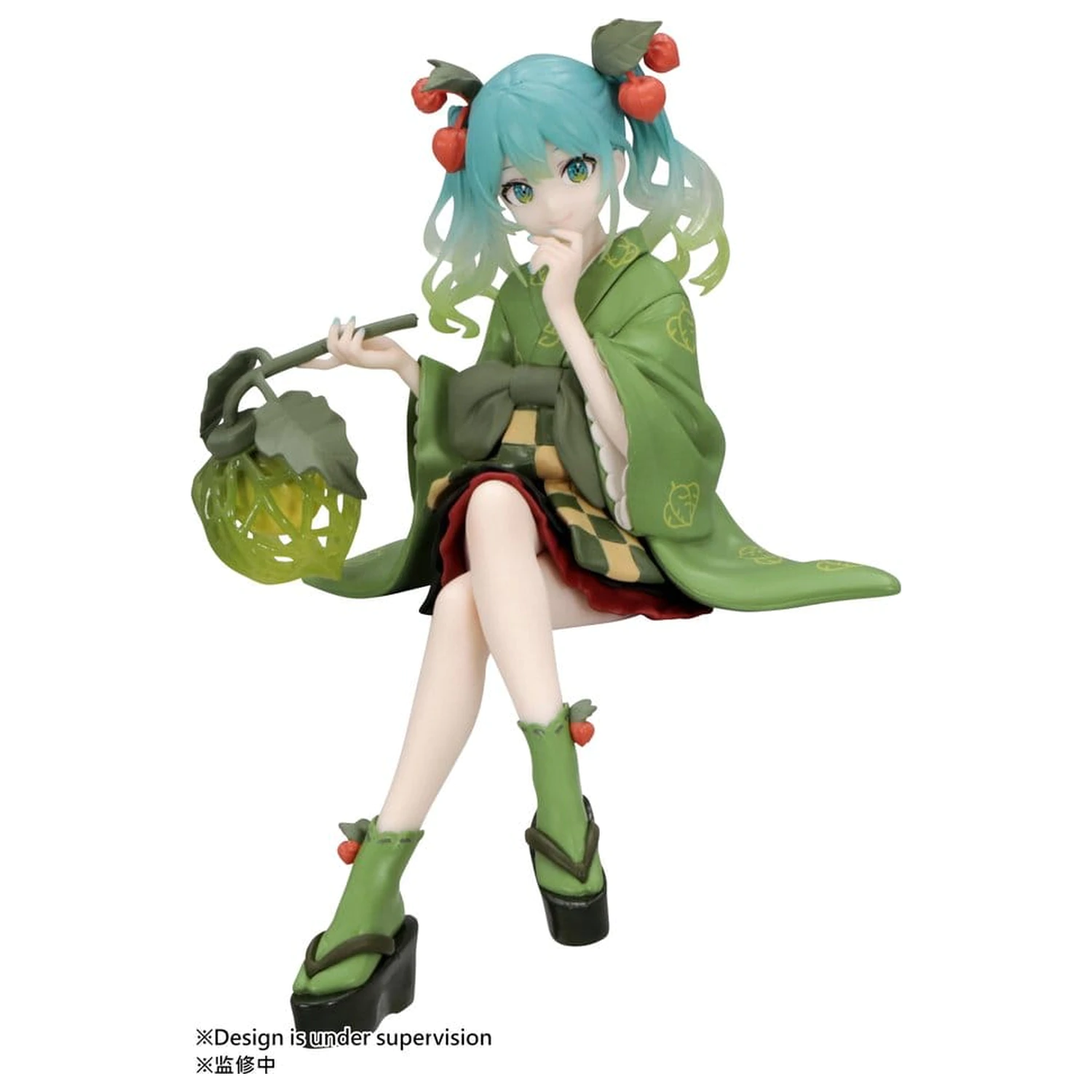 Hatsune Miku Noodle Stopper PVC Figure Flower Fairy Winter Cherry Green Color Ver. 15 cm product photo
