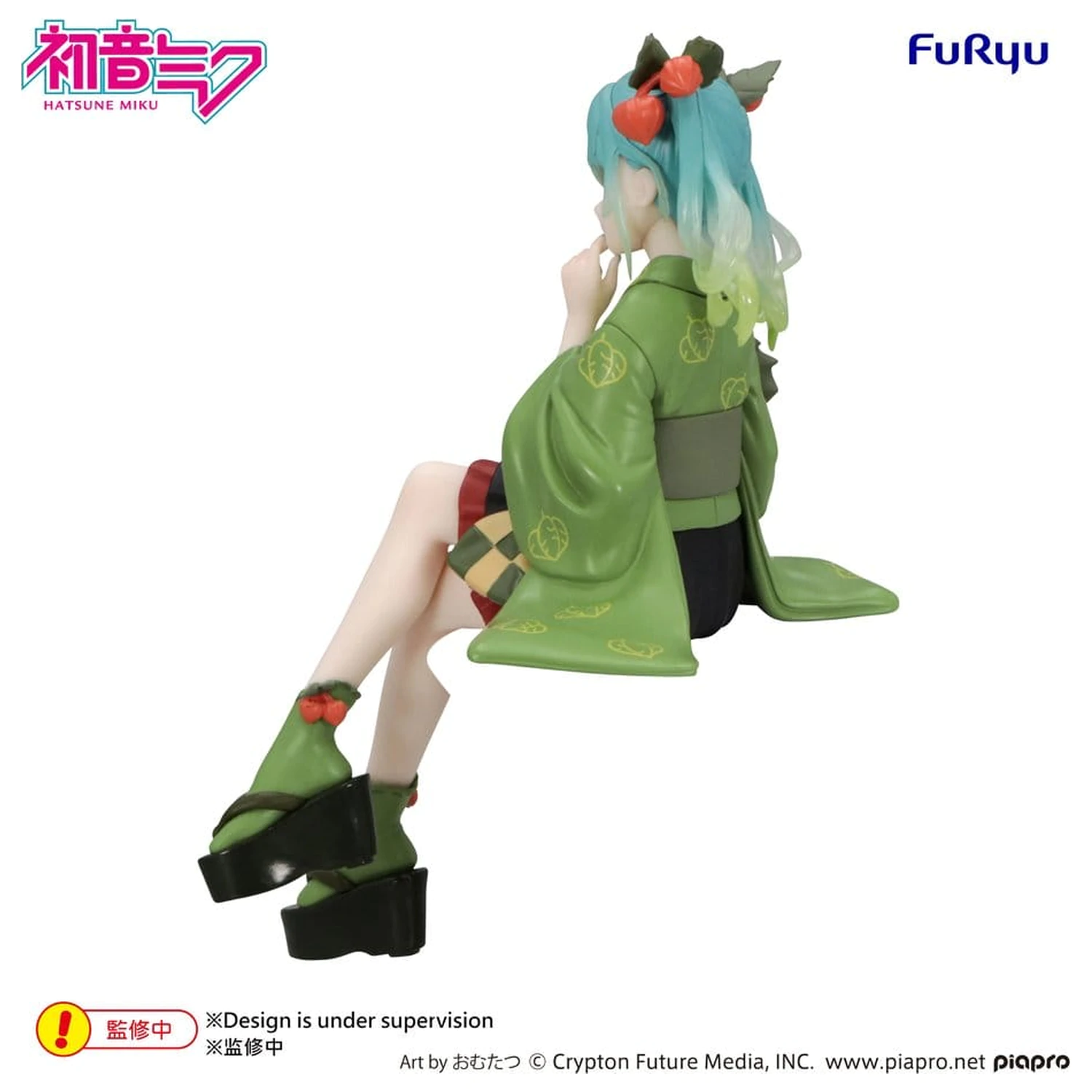 Hatsune Miku Noodle Stopper PVC Figure Flower Fairy Winter Cherry Green Color Ver. 15 cm product photo