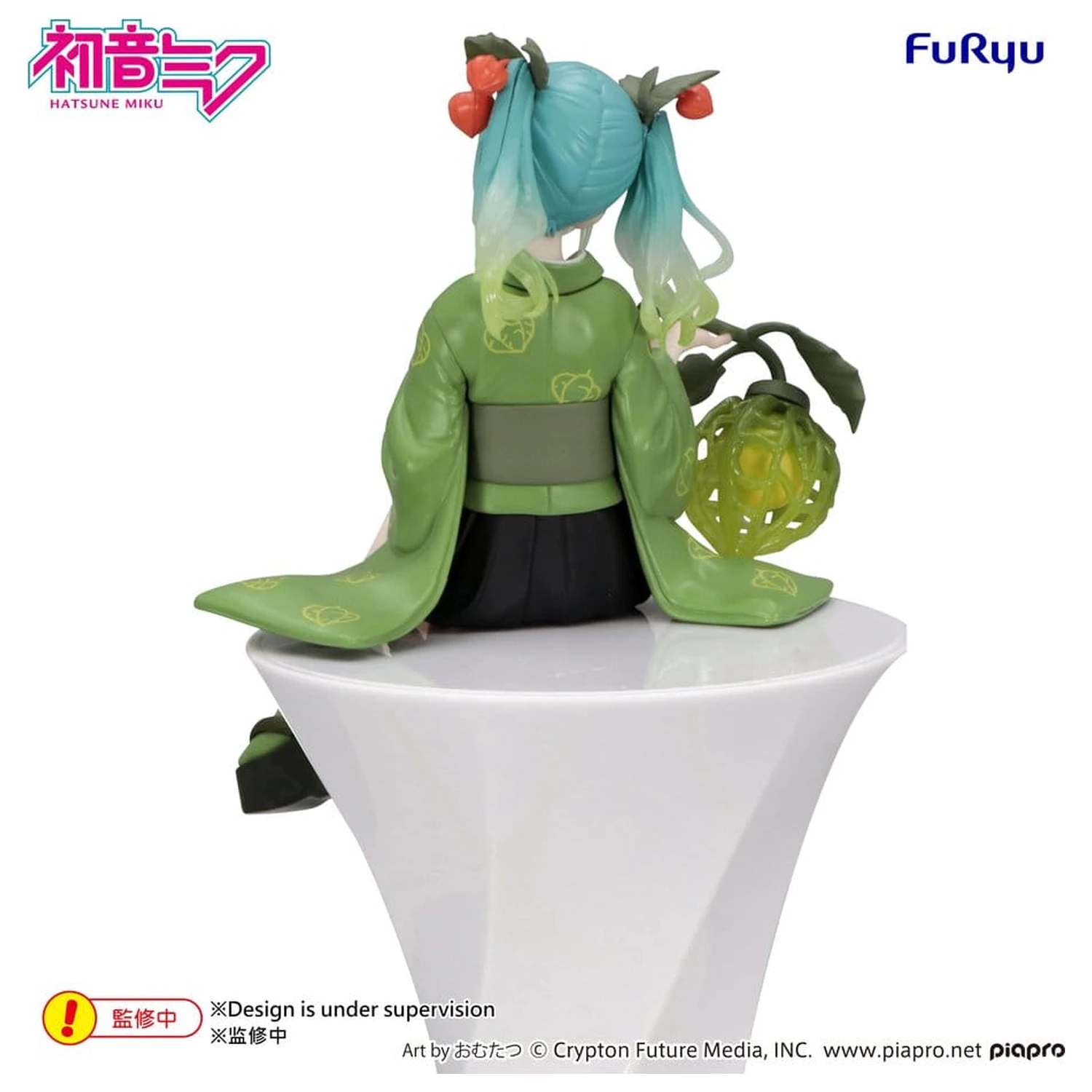 Hatsune Miku Noodle Stopper PVC Figure Flower Fairy Winter Cherry Green Color Ver. 15 cm product photo