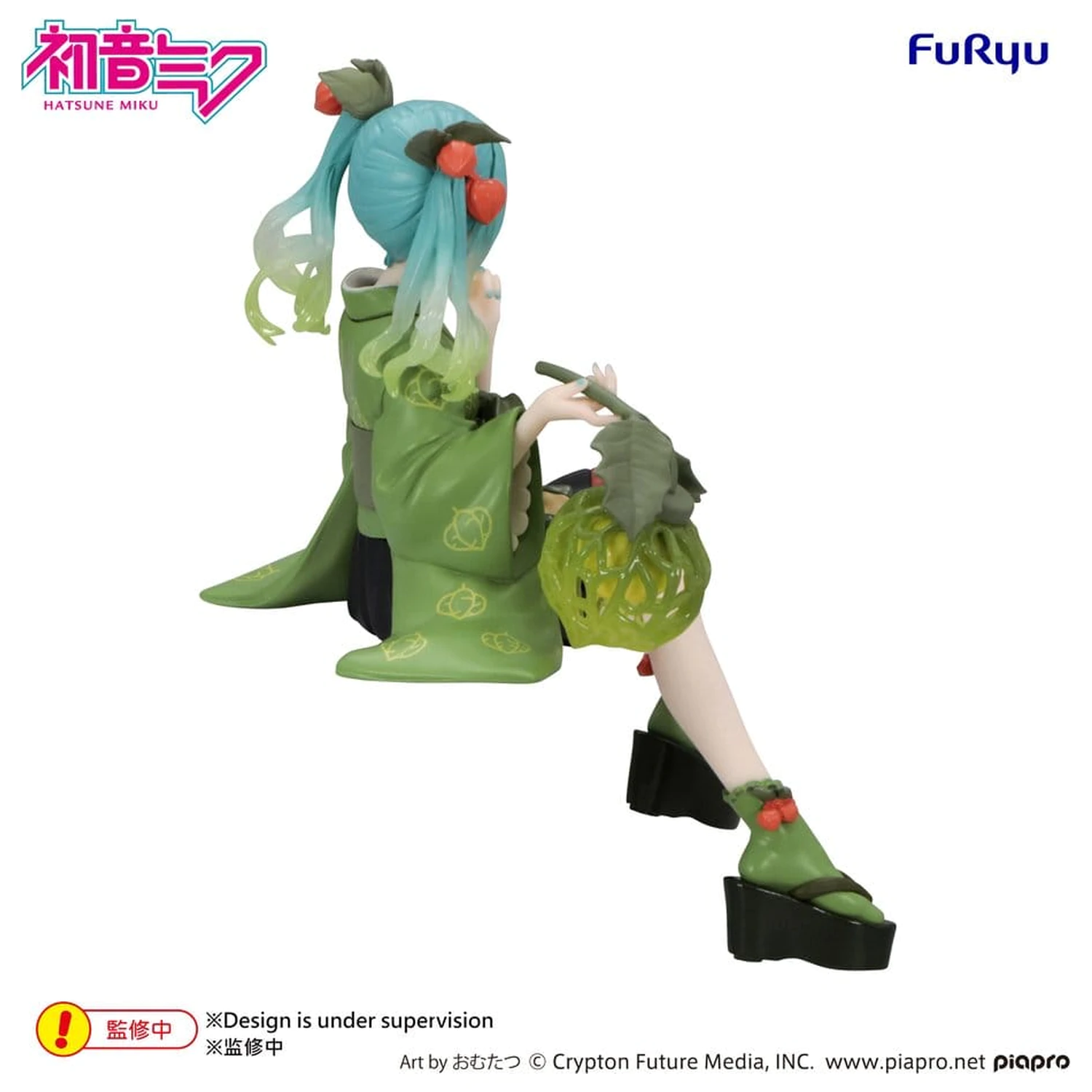 Hatsune Miku Noodle Stopper PVC Figure Flower Fairy Winter Cherry Green Color Ver. 15 cm product photo