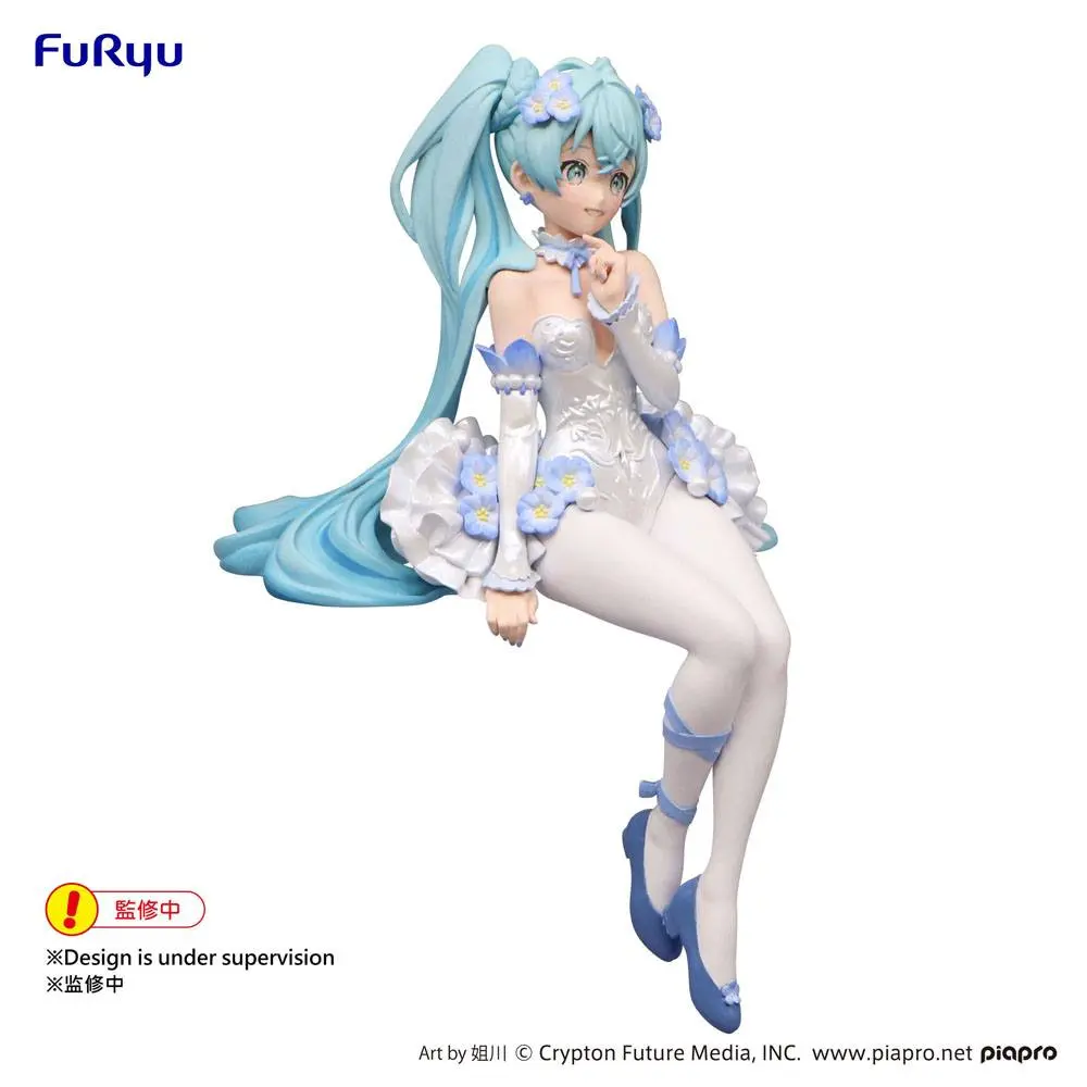 Hatsune Miku Noodle Stopper PVC Statue Hatsune Miku / Flower Fairy Nemophila Ver. 15 cm product photo