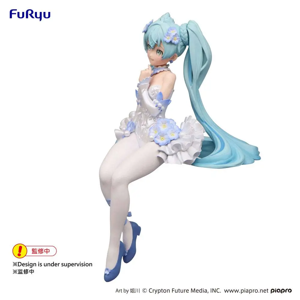 Hatsune Miku Noodle Stopper PVC Statue Hatsune Miku / Flower Fairy Nemophila Ver. 15 cm product photo
