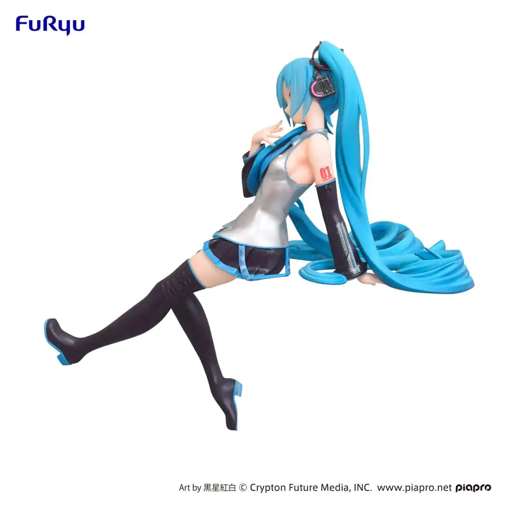 Hatsune Miku Noodle Stopper PVC Statue Kuroboshi Kouhaku Ver. (re-run) 14 cm product photo