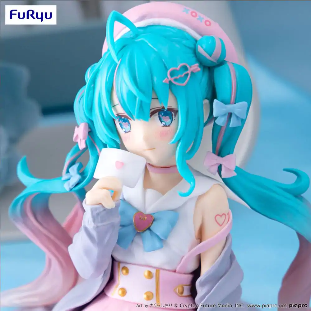 Hatsune Miku Noodle Stopper PVC Statue Love Sailor Grey Color Ver. 13 cm product photo