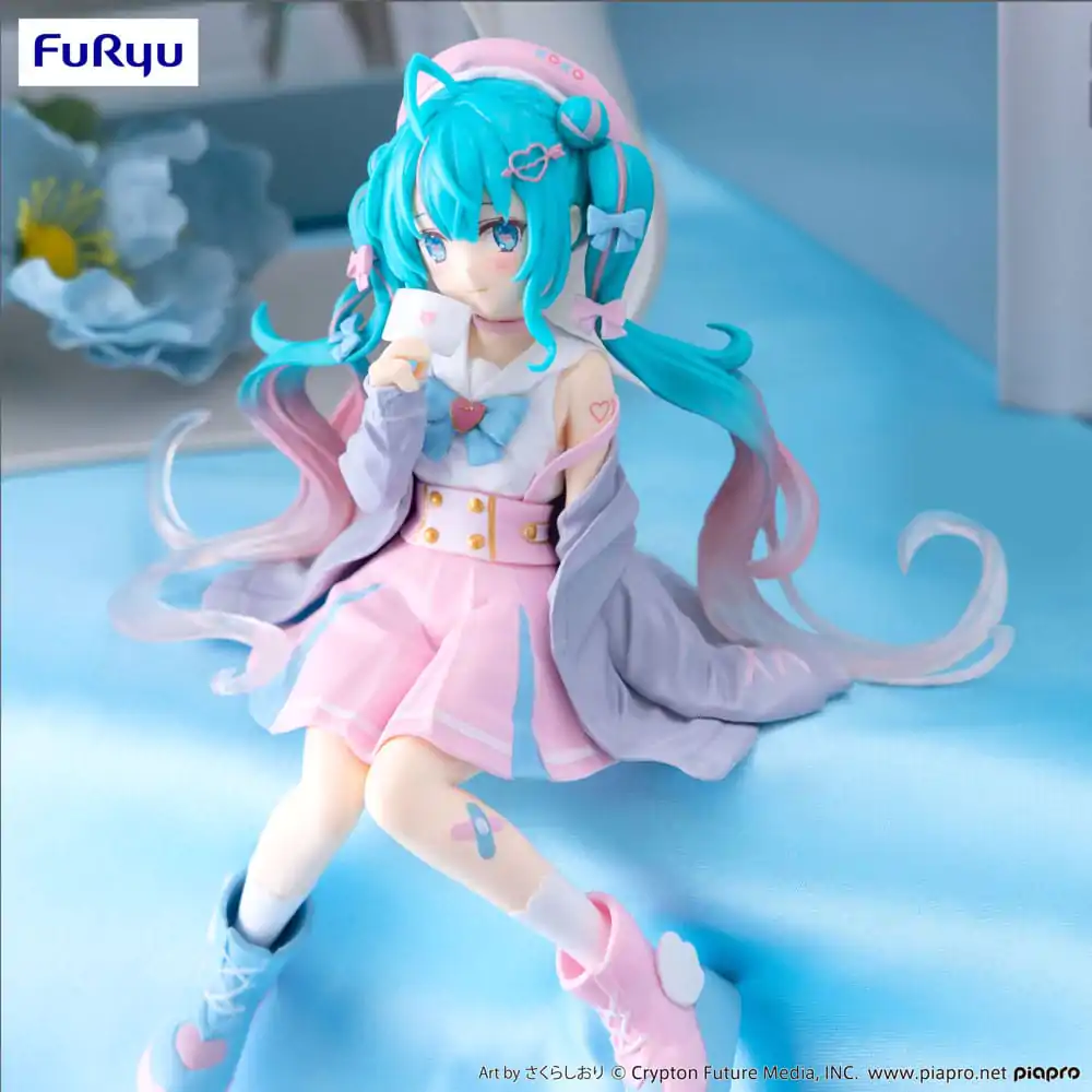 Hatsune Miku Noodle Stopper PVC Statue Love Sailor Grey Color Ver. 13 cm product photo