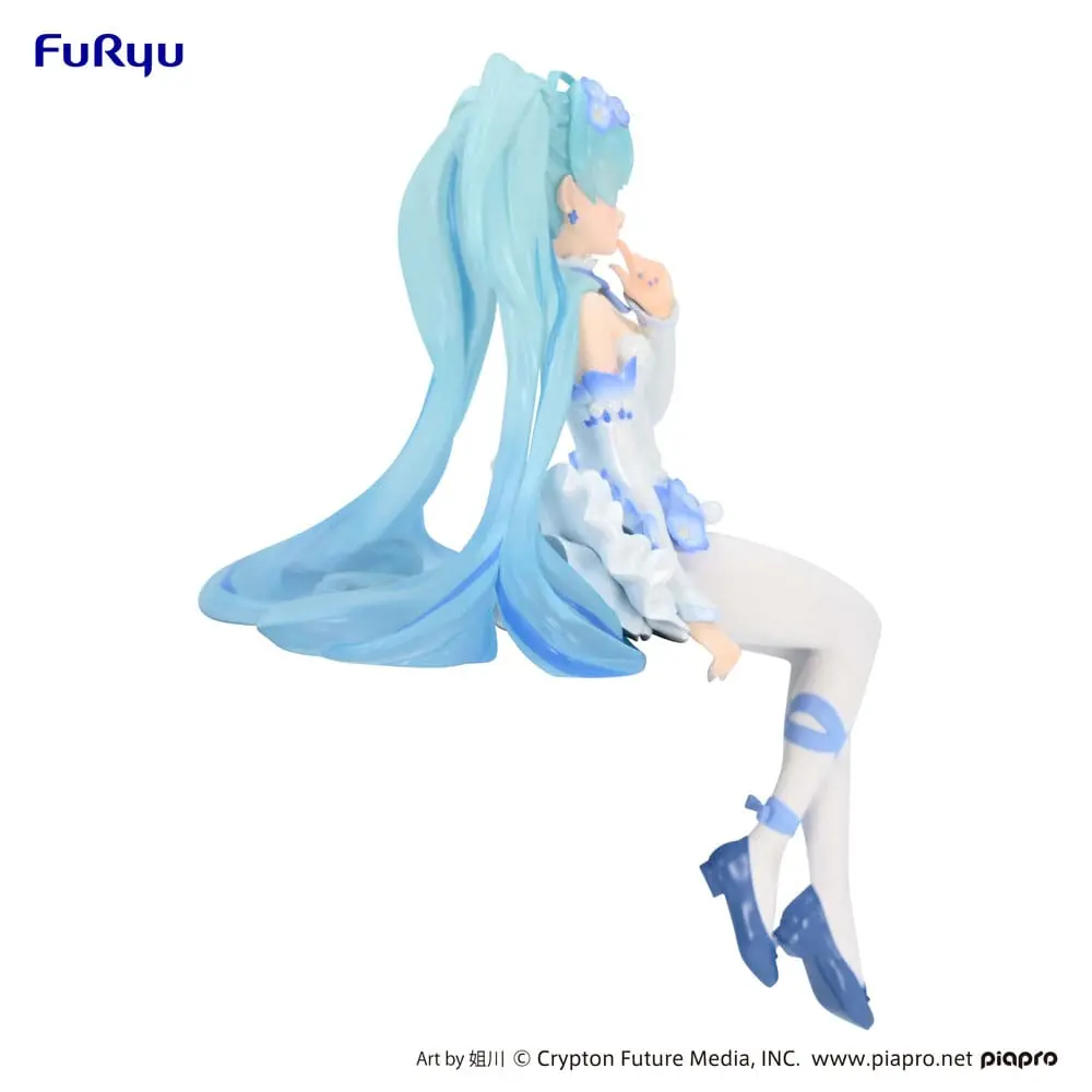 Hatsune Miku Noodle Stopper PVC Statue Miku Flower Fairy Nemophila 15 cm product photo