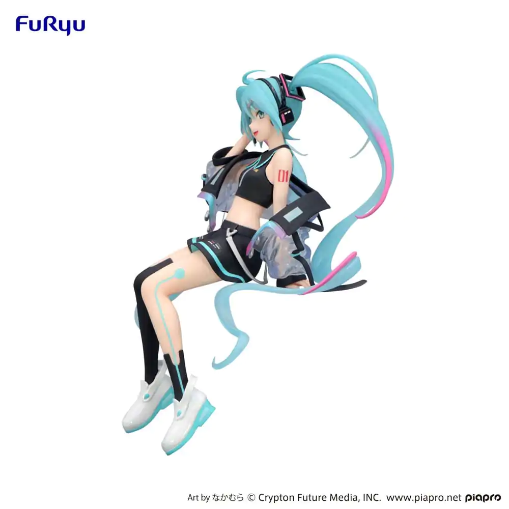 Hatsune Miku Noodle Stopper PVC Statue Neon Cyber 16 cm product photo