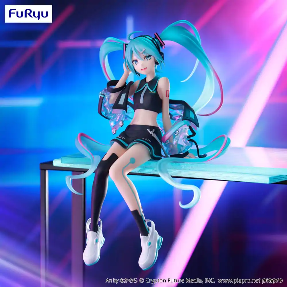 Hatsune Miku Noodle Stopper PVC Statue Neon Cyber 16 cm product photo