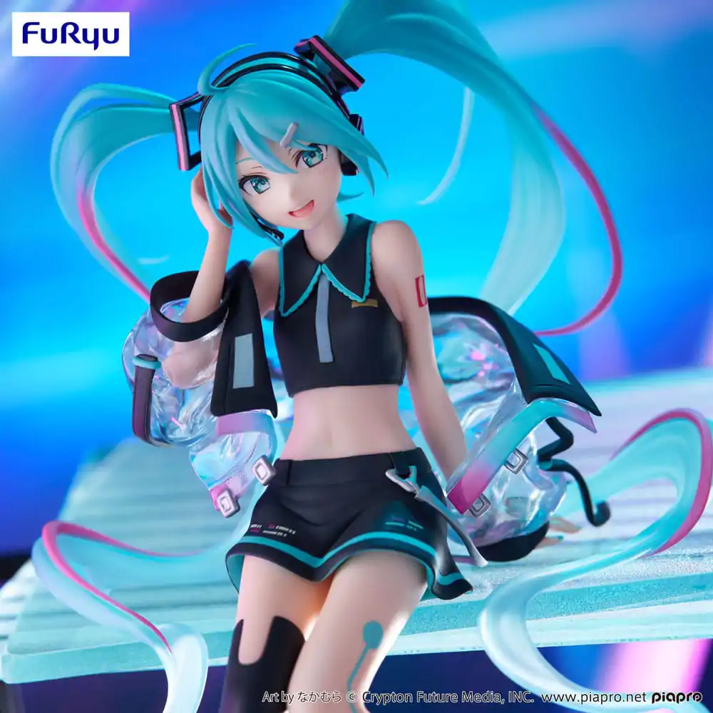 Hatsune Miku Noodle Stopper PVC Statue Neon Cyber 16 cm product photo