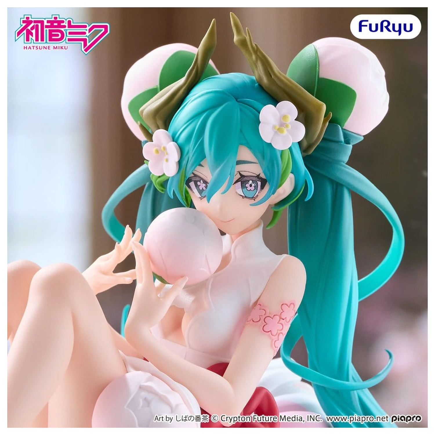 Hatsune Miku Noodle Stopper PVC Figure Flower Fairy White Plum Blossom 13 cm product photo