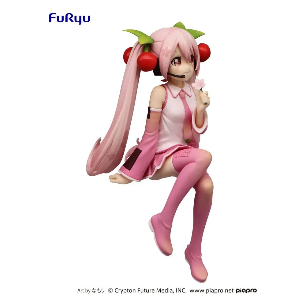 Hatsune Miku Noodle Stopper PVC Statue Sakura Miku 2022 Ver. 14 cm product photo