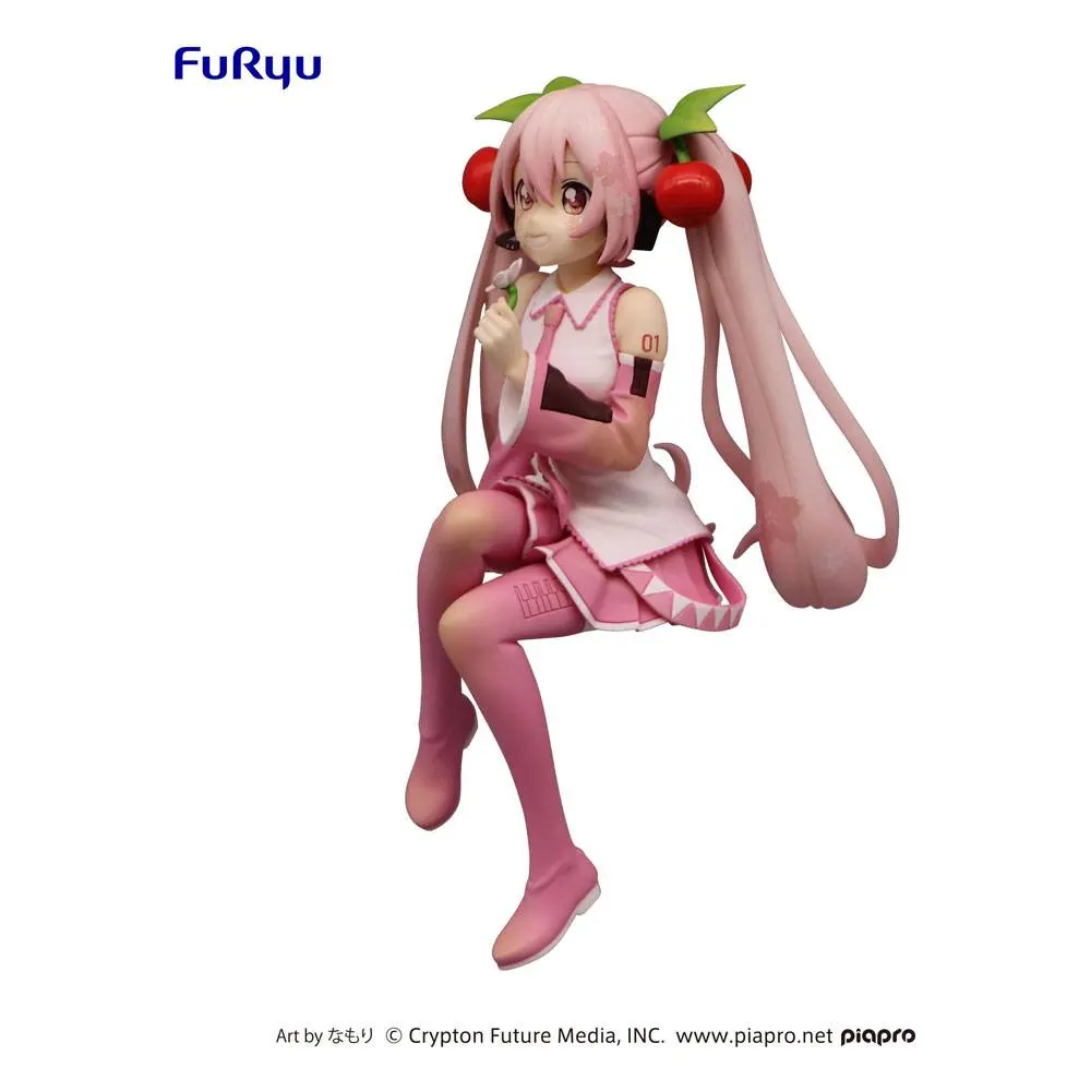 Hatsune Miku Noodle Stopper PVC Statue Sakura Miku 2022 Ver. 14 cm product photo