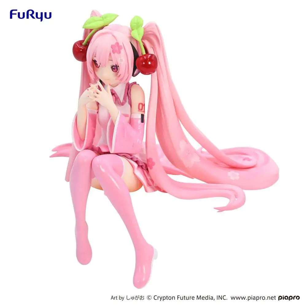 Hatsune Miku Noodle Stopper PVC Statue Sakura Miku 2023 14 cm product photo